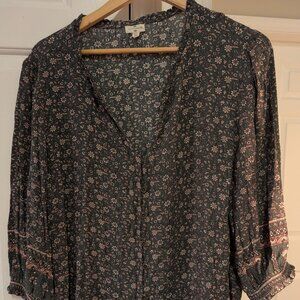 Mason & Belle floral peasant top